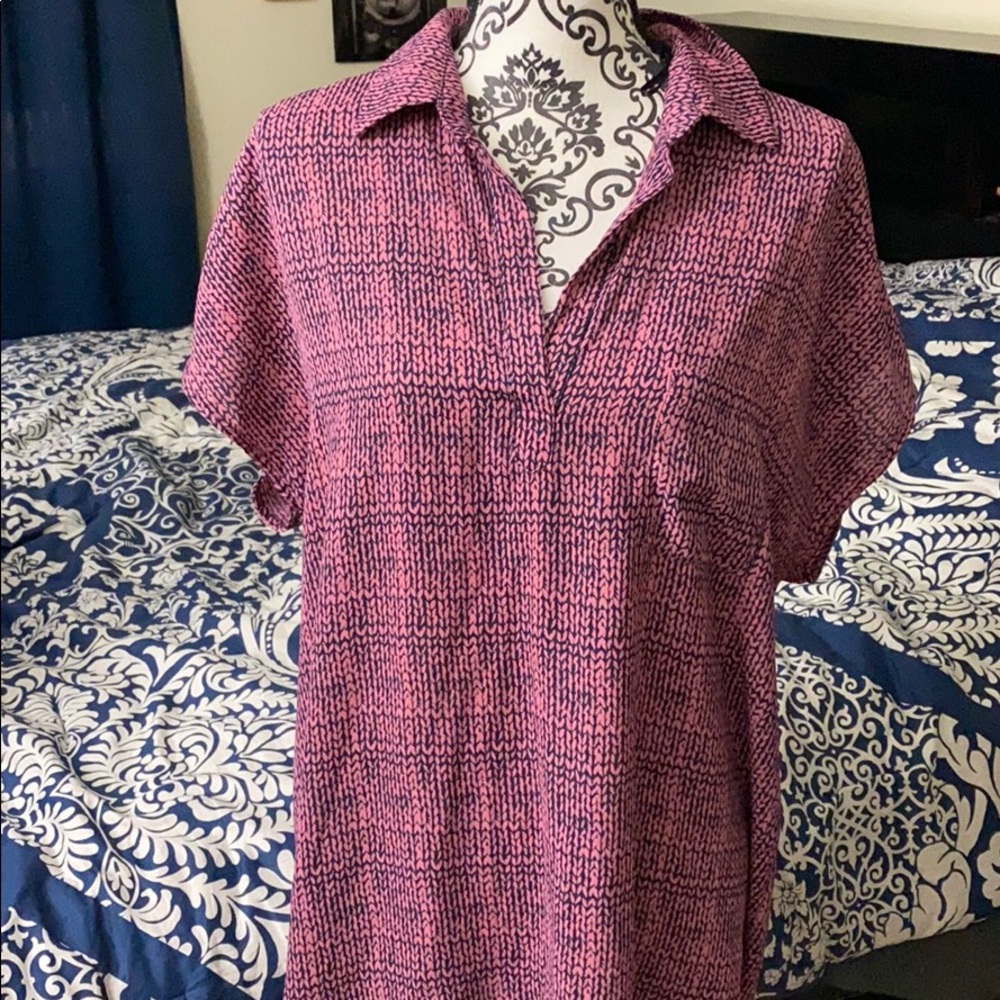 Tunic collared blouse